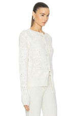 Acne Studios Knit Cardigan in Off White, view 2, click to view large image.