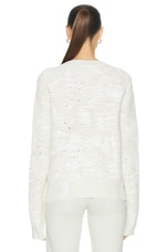 Acne Studios Knit Cardigan in Off White, view 4, click to view large image.