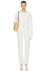Acne Studios Knit Cardigan in Off White, view 5, click to view large image.