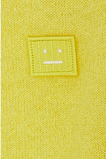 Acne Studios Face Cardigan in Dusty Yellow, view 6, click to view large image.