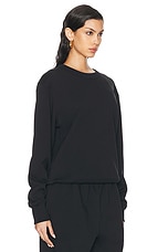 Acne Studios Fairah Face Sweatshirt in Black, view 2, click to view large image.