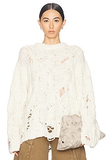 Acne Studios Sweater in Pale Beige, view 1, click to view large image.