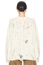 Acne Studios Sweater in Pale Beige, view 3, click to view large image.