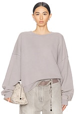 Acne Studios Fester Sweatshirt in Dusty Purple, view 1, click to view large image.