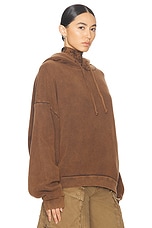 Acne Studios Fester Hoodie in Chocolate Brown, view 2, click to view large image.