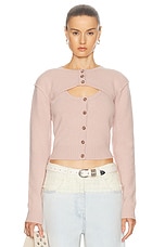 Acne Studios Cool Cashmere Sweater in Dusty Pink, view 1, click to view large image.