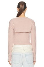 Acne Studios Cool Cashmere Sweater in Dusty Pink, view 3, click to view large image.