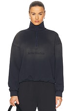 Acne Studios ネイビー フーディ Acne Studios Fawn Faded Hoodie in Navy Blue | FWRD