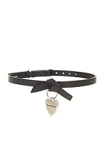 Acne Studios Musubi Choker in Black, view 1, click to view large image.