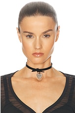 Acne Studios Musubi Choker in Black, view 2, click to view large image.