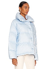 Acne Studios Puffer Jacket in Sky Blue, view 3, click to view large image.