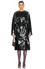 Acne Studios Long Coat in Black, view 1, click to view large image.