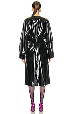 Acne Studios Long Coat in Black, view 4, click to view large image.