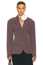 Acne Studios Suit Blazer in Dove Purple, view 1, click to view large image.
