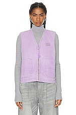 Acne Studios Pocket Vest in Smoky Purple, view 1, click to view large image.