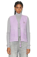 Acne Studios Pocket Vest in Smoky Purple, view 2, click to view large image.