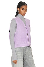 Acne Studios Pocket Vest in Smoky Purple, view 3, click to view large image.