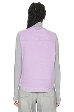 Acne Studios Pocket Vest in Smoky Purple, view 4, click to view large image.