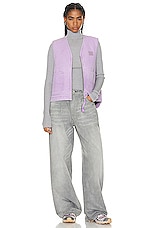 Acne Studios Pocket Vest in Smoky Purple, view 5, click to view large image.