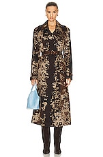 Acne Studios Cow Coat in Dark Brown, view 1, click to view large image.