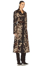 Acne Studios Cow Coat in Dark Brown, view 2, click to view large image.