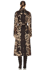 Acne Studios Cow Coat in Dark Brown, view 3, click to view large image.
