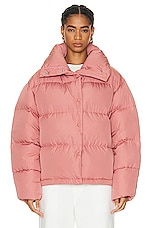 Acne Studios Puffer Jacket in Blush Pink, view 1, click to view large image.