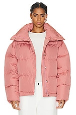 Acne Studios Puffer Jacket in Blush Pink, view 2, click to view large image.