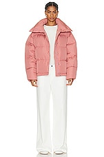 Acne Studios Puffer Jacket in Blush Pink, view 5, click to view large image.