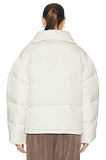 Acne Studios Puffer Jacket in Milk White, view 4, click to view large image.