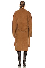 Acne Studios Belted Trench Coat in Camel Beige, view 4, click to view large image.