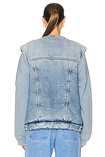 Acne Studios Soft Padded Vest in Light Blue, view 3, click to view large image.