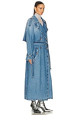 Acne Studios Denim Coat in Light Blue, view 2, click to view large image.