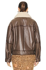 Acne Studios Lined Jacket in Brown & Light Camel, view 4, click to view large image.