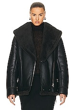 Acne Studios Lined Jacket in Black & Black, view 1, click to view large image.