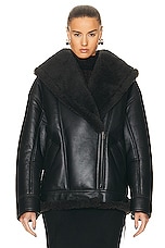 Acne Studios Lined Jacket in Black & Black, view 2, click to view large image.