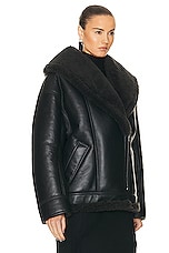 Acne Studios Lined Jacket in Black & Black, view 3, click to view large image.