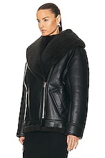 Acne Studios Lined Jacket in Black & Black, view 4, click to view large image.