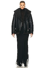 Acne Studios Lined Jacket in Black & Black, view 6, click to view large image.