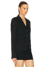 Acne Studios Two Button Blazer in Black, view 2, click to view large image.