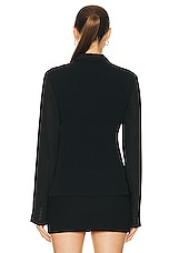 Acne Studios Two Button Blazer in Black, view 3, click to view large image.