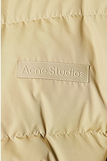 Acne Studios Cropped Puffer Jacket in Pistachio Green, view 7, click to view large image.