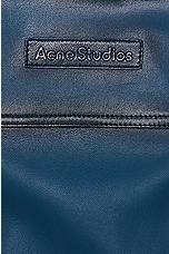 Acne Studios Leather Jacket in Blue, view 5, click to view large image.