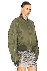 Acne Studios Bomber Jacket in Hunter Green, view 3, click to view large image.