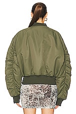 Acne Studios Bomber Jacket in Hunter Green, view 4, click to view large image.