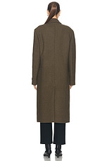 Acne Studios Ohama Tweed Coat in Khaki Green, view 5, click to view large image.