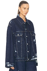 Acne Studios Denim Jacket in Mid Blue, view 2, click to view large image.