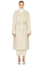 Acne Studios Double Textured Coat in Clay Beige, view 1, click to view large image.