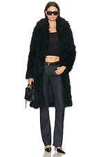 Acne Studios Oflama Messy Coat in Black | FWRD