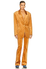Acne Studios Skinny Trouser in Honey Yellow, view 4, click to view large image.